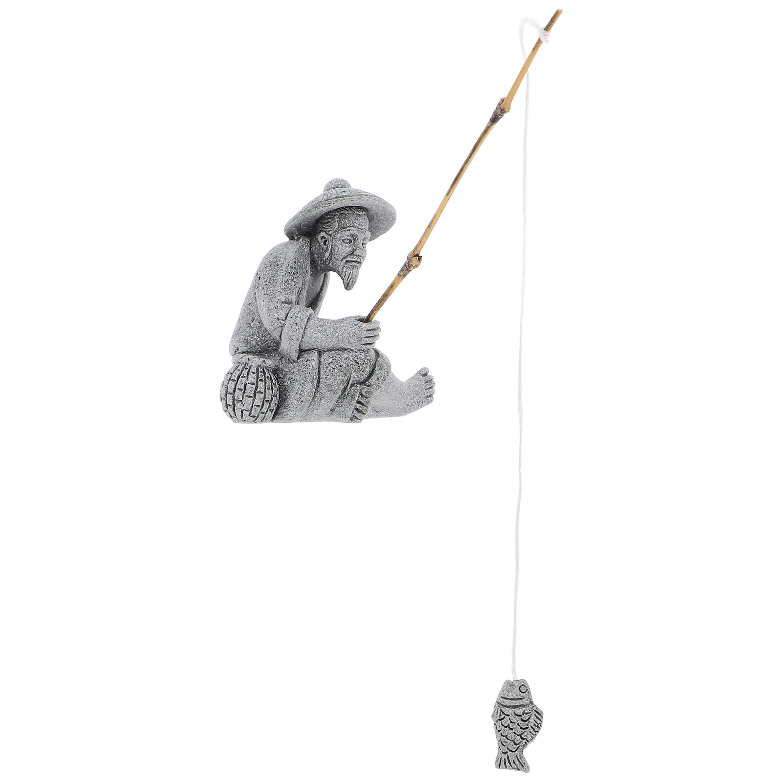 Fine Sandstone Fisherman Figur - огляд і ціна Bonsai Garden Landscape Design